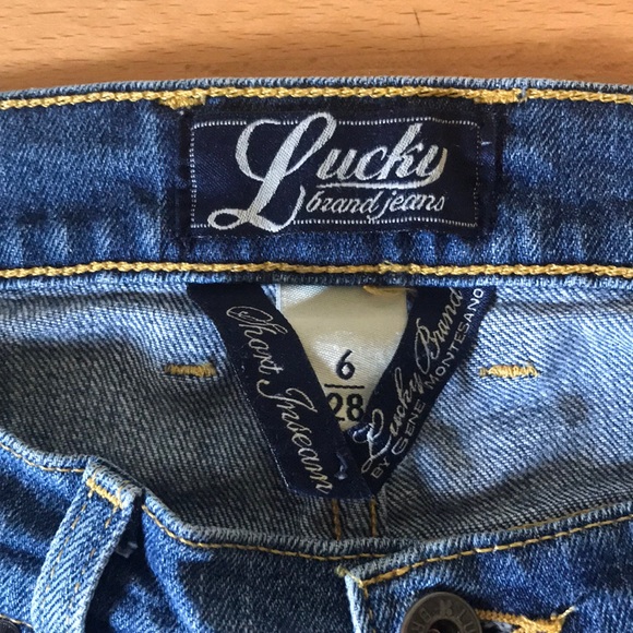 Lucky Brand Dungarees By Gene Montesano Distressed - Picture 2 of 9